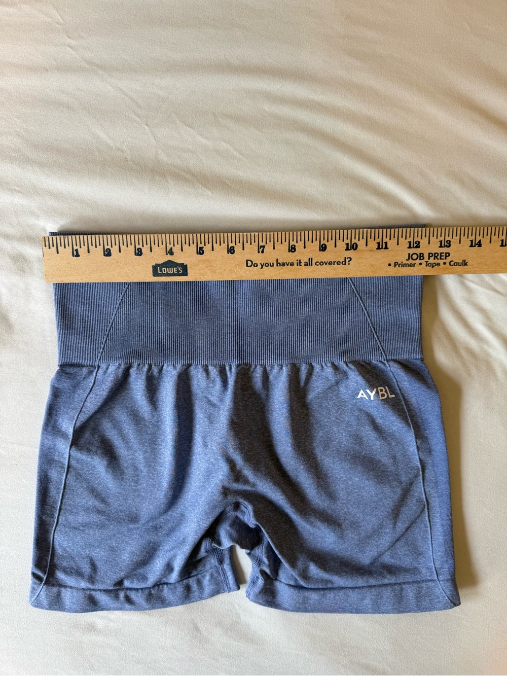 AYBL High-Waist Empower Seamless Shorts in Slate Blue Women’s Small - Picture 8 of 12